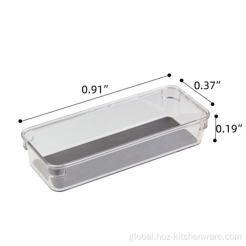 Refrigerator Storage Bins Clear Stackable Plastic Freezer Organizer Supplier